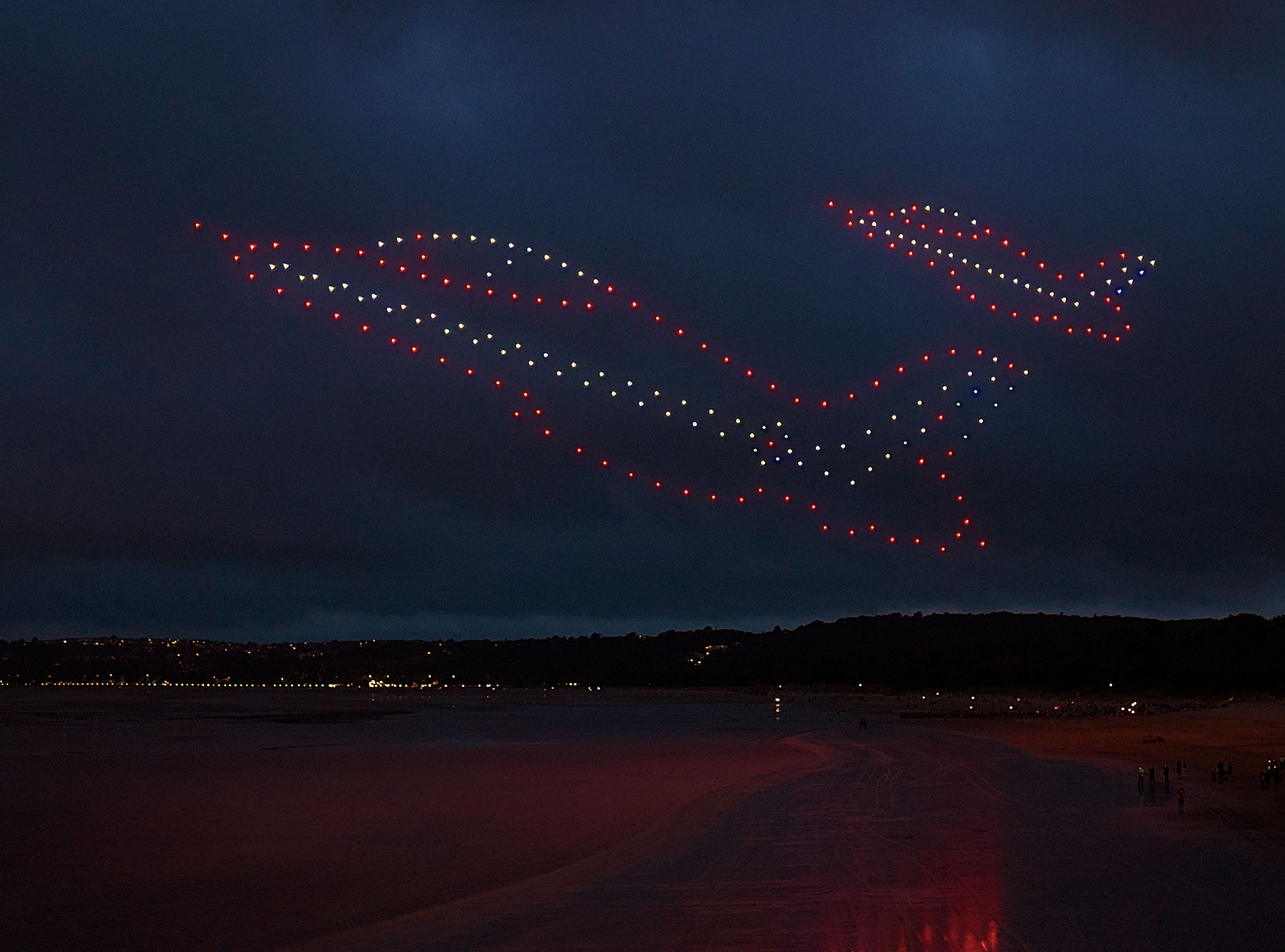 Using 225 drones so the Red Arrows could still be at the 2026 Wales Airshow